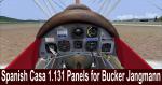 Casa 1.131 VC and 2 D Panel  for FSX Bucker Jangmann.